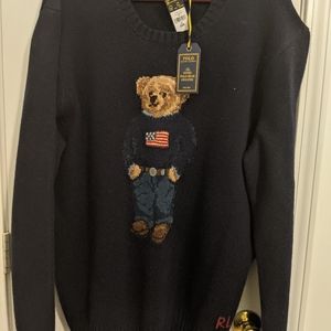 New Polo Iconic Bear Sweater Men's Big & Tall 2XB